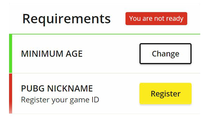 Example image displaying the registration requirement